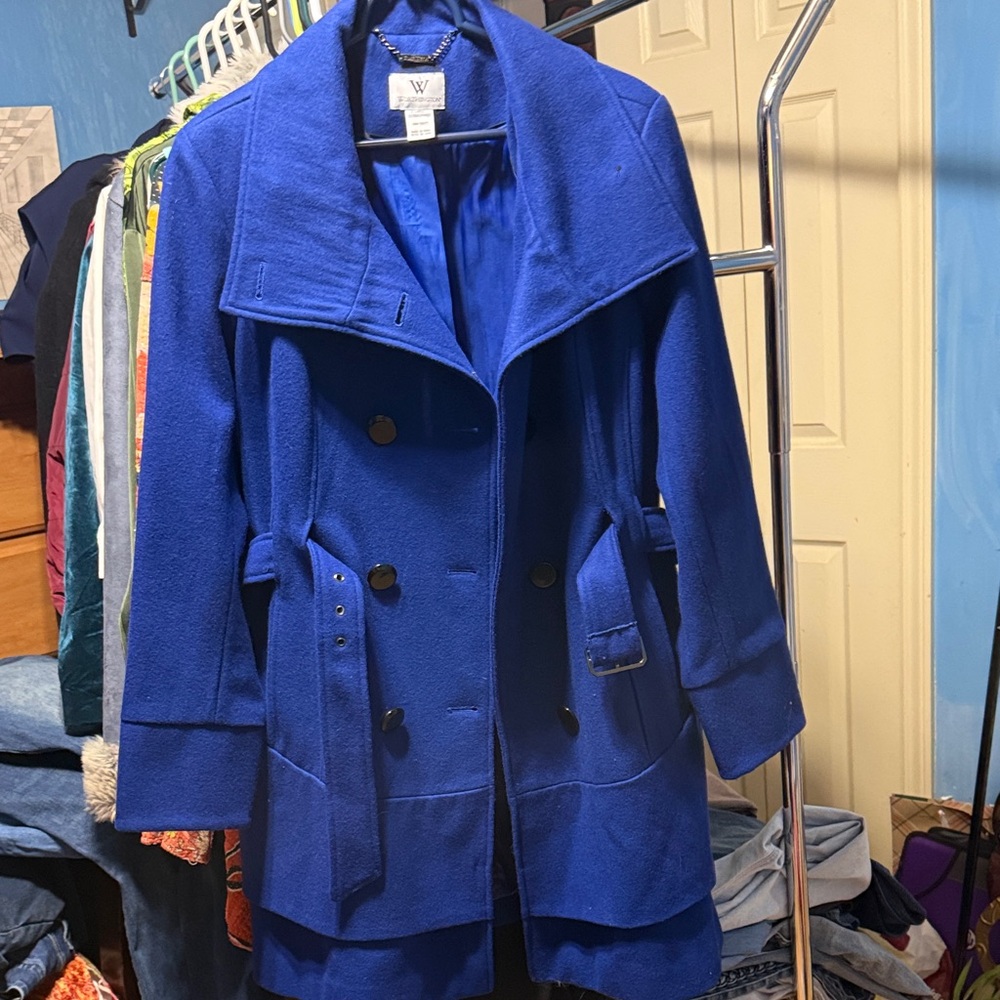 Worthington Royal Blue Trench Coat xl